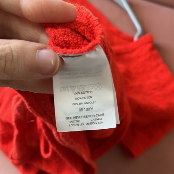 SOLD ON CROSSPOST Madewell 100% cotton bright red faux wrap blouse - Picture 8 of 8